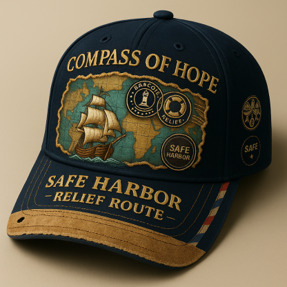 🧭 Compass of Hope – Safe Harbor Relief Route Cap