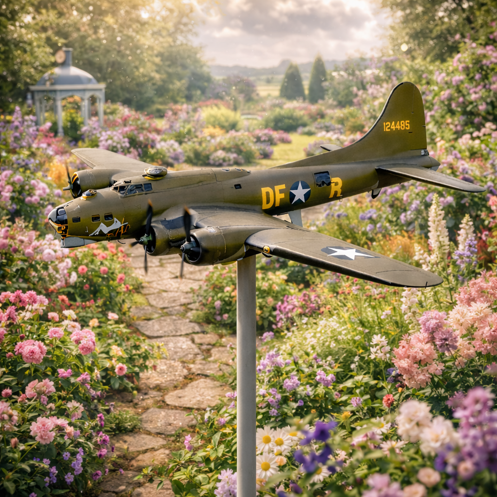 B-17 Flying Fortress Bomber Weathervane – Outdoor Decorative Aviation Ornament