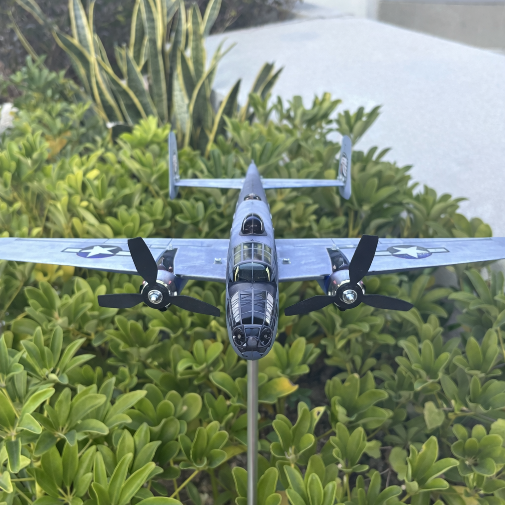 Personalized B-25 Mitchell Bomber Weathervane – WWII Aviation Garden Decor