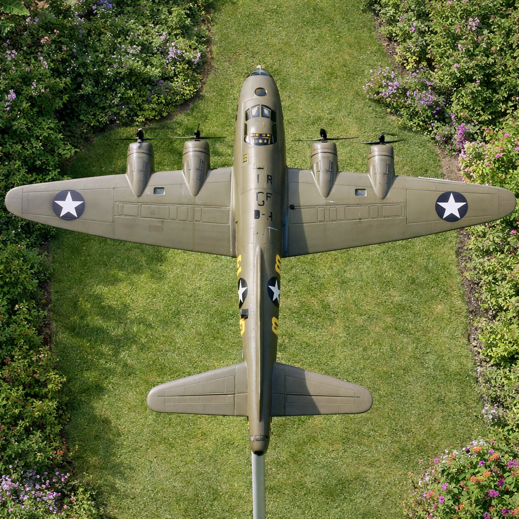 B-17 Flying Fortress Bomber Weathervane – Outdoor Decorative Aviation Ornament