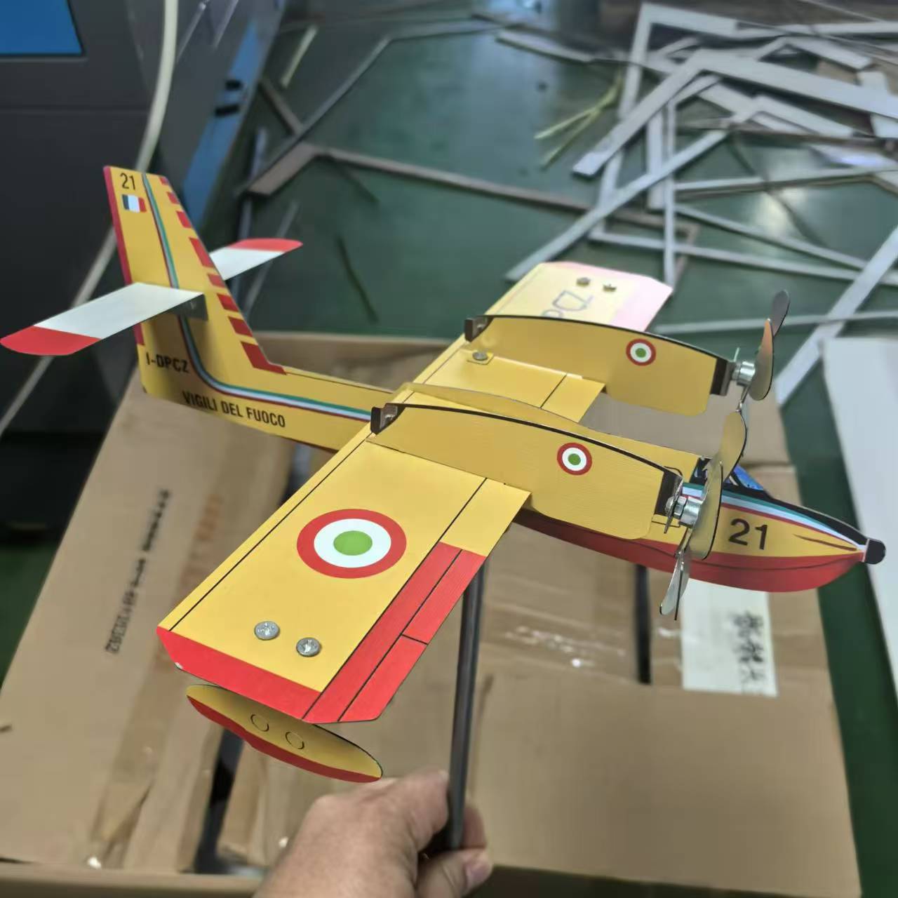 B-25 Mitchell Bomber Outdoor Garden Decor Model