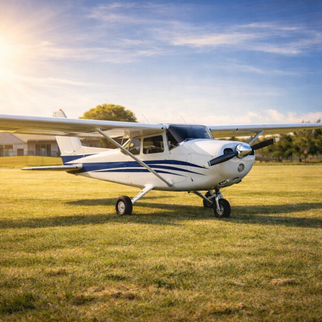 Personalized Cessna 172 Skyhawk Weathervane – Aviation Garden Wind Spinner for Pilot Gifts