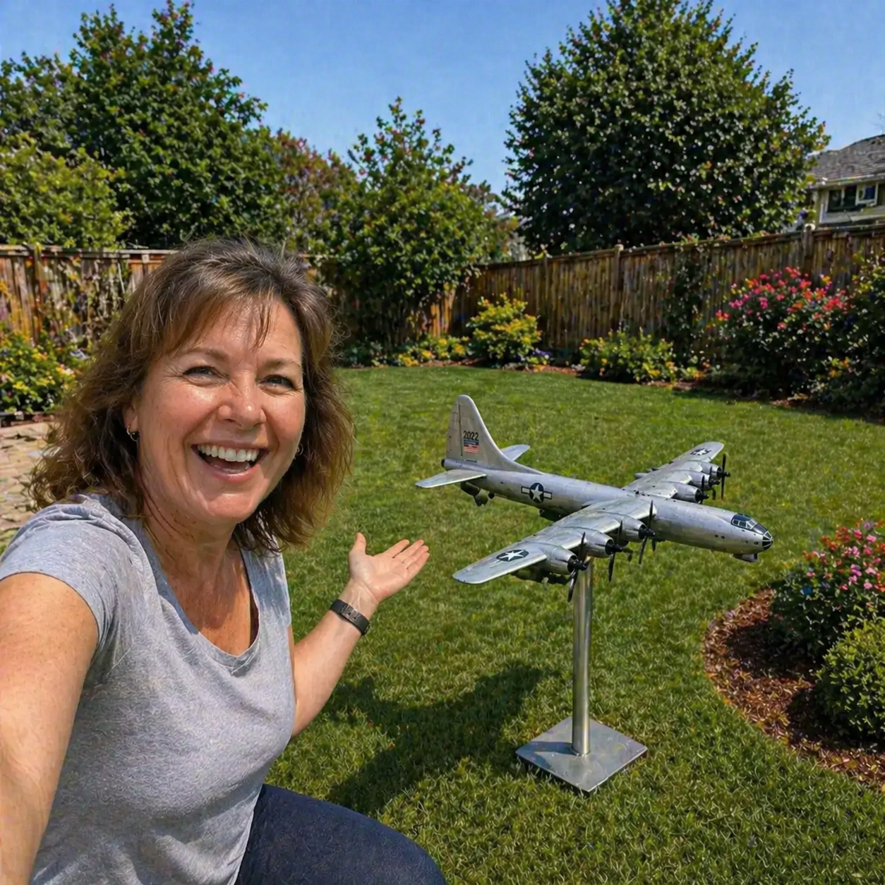 Convair B-36 Peacemaker Metal Weathervane Cold War Strategic Bomber Legend USAF Nuclear Defense Outdoor Garden Decor