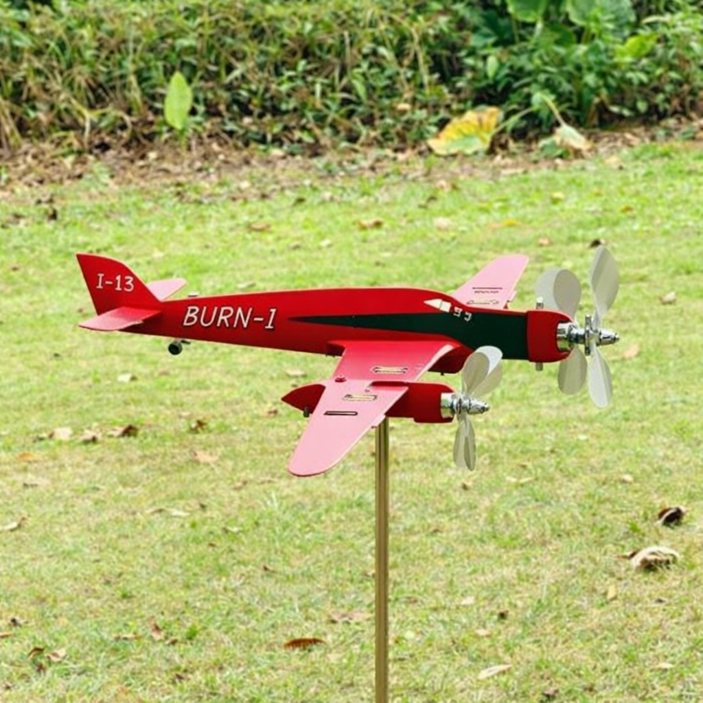 Personalized Legendary Racer Plane Weathervane, Outdoor Garden Wind Spinner Ornament
