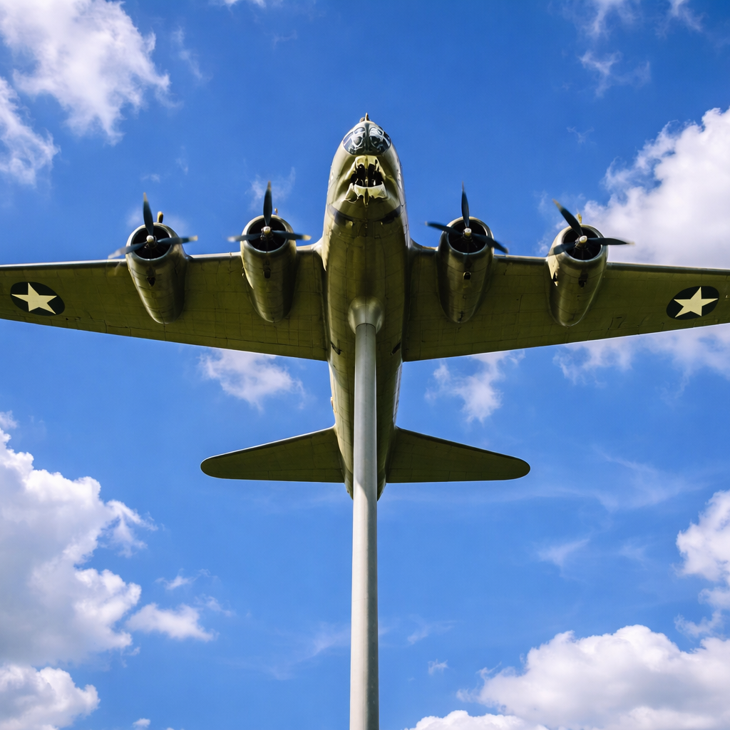 B-17 Flying Fortress Bomber Weathervane – Outdoor Decorative Aviation Ornament