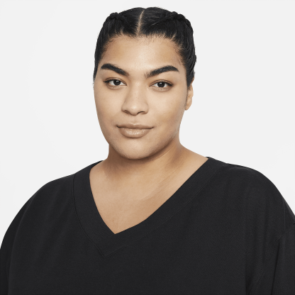 Women's Fleece V-Neck Top (Plus Size)