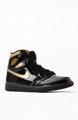 Retro High OG 'Black Gold Patent' 555088-032