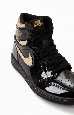 Retro High OG 'Black Gold Patent' 555088-032
