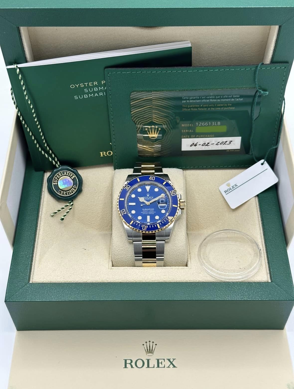 Submariner Date Blue Dial Two Tone 41mm