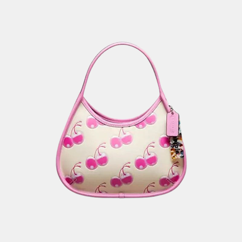 Coathtch Leather cherry print bag