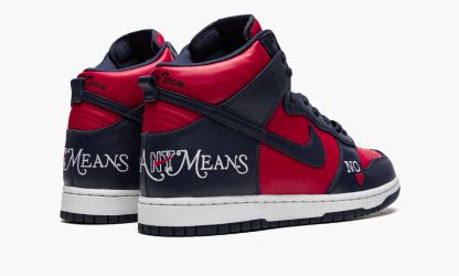 High ��Supreme By Any Means Navy/Red