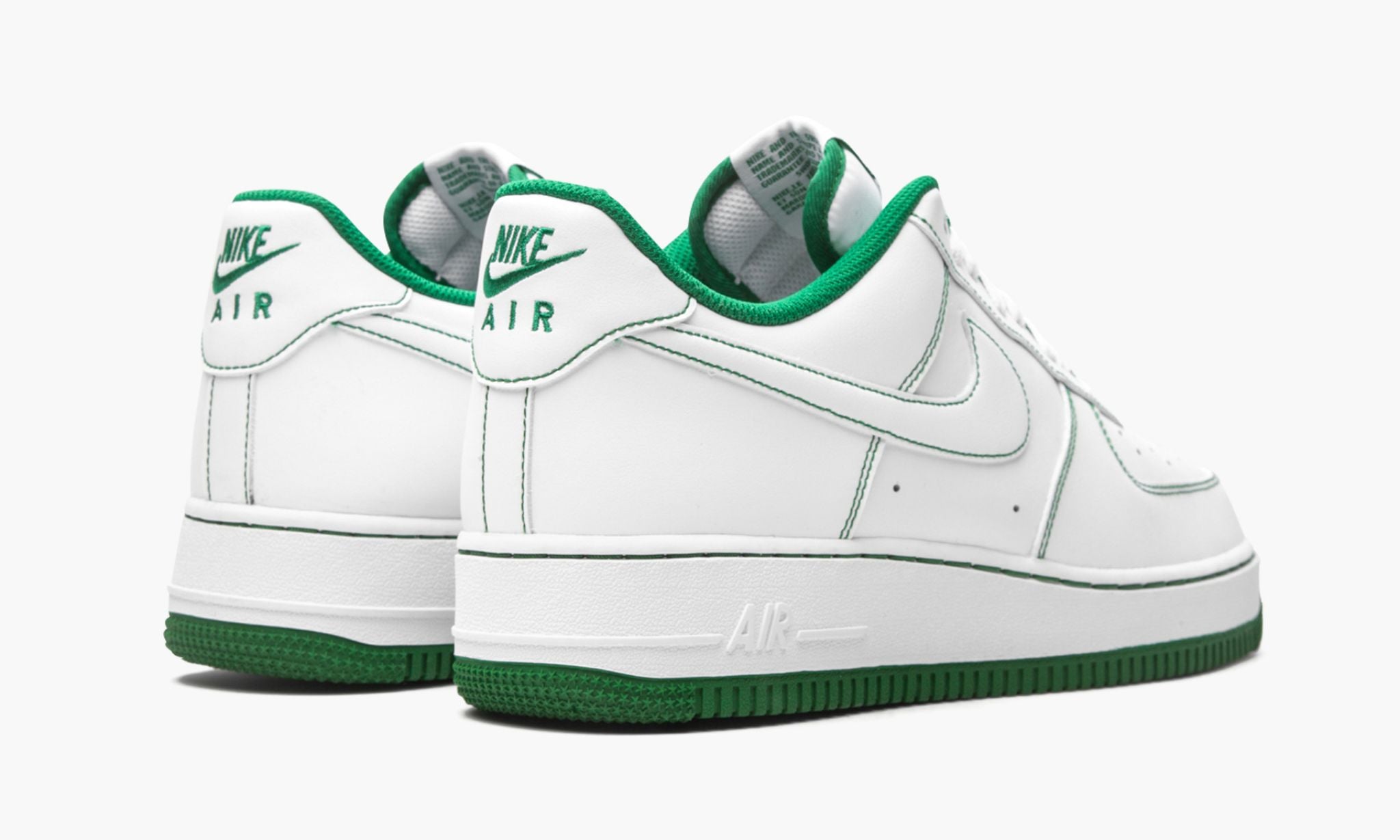 1 Low 7 ��Contrast Stitch White / Pine Green