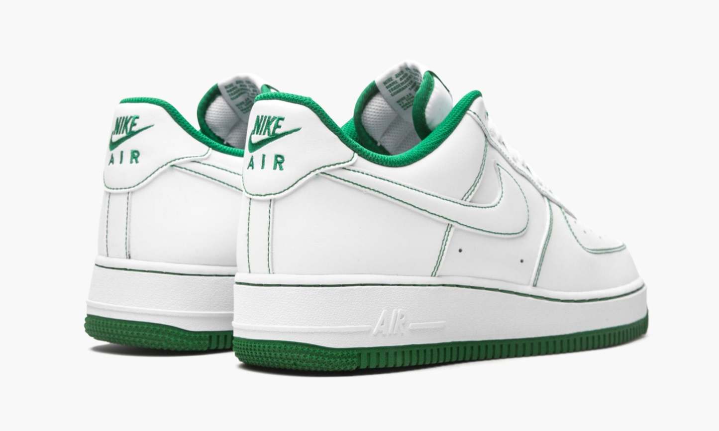 1 Low 7 ��Contrast Stitch White / Pine Green