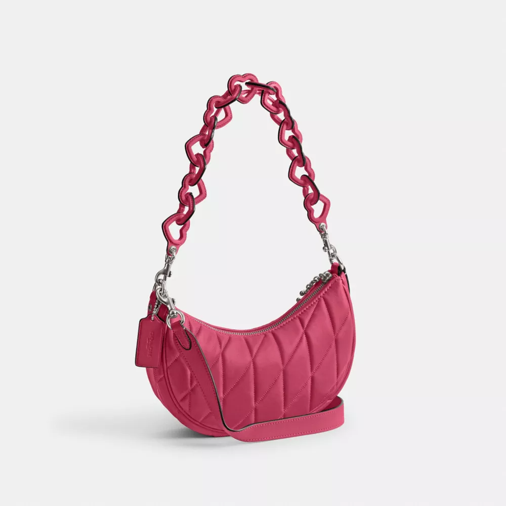 Mira Shoulder Bag With Pillow Quilting And Heart Strap