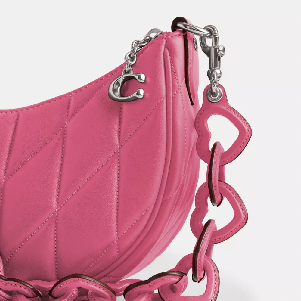 Mira Shoulder Bag With Pillow Quilting And Heart Strap