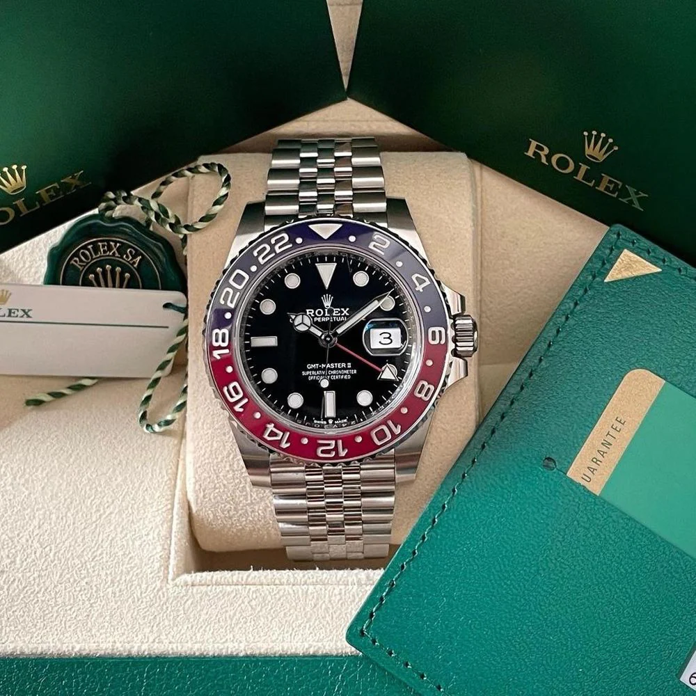 GMT-Master II 126710BLRO 'Pepsi' Stainless Steel Black Dial Jubilee