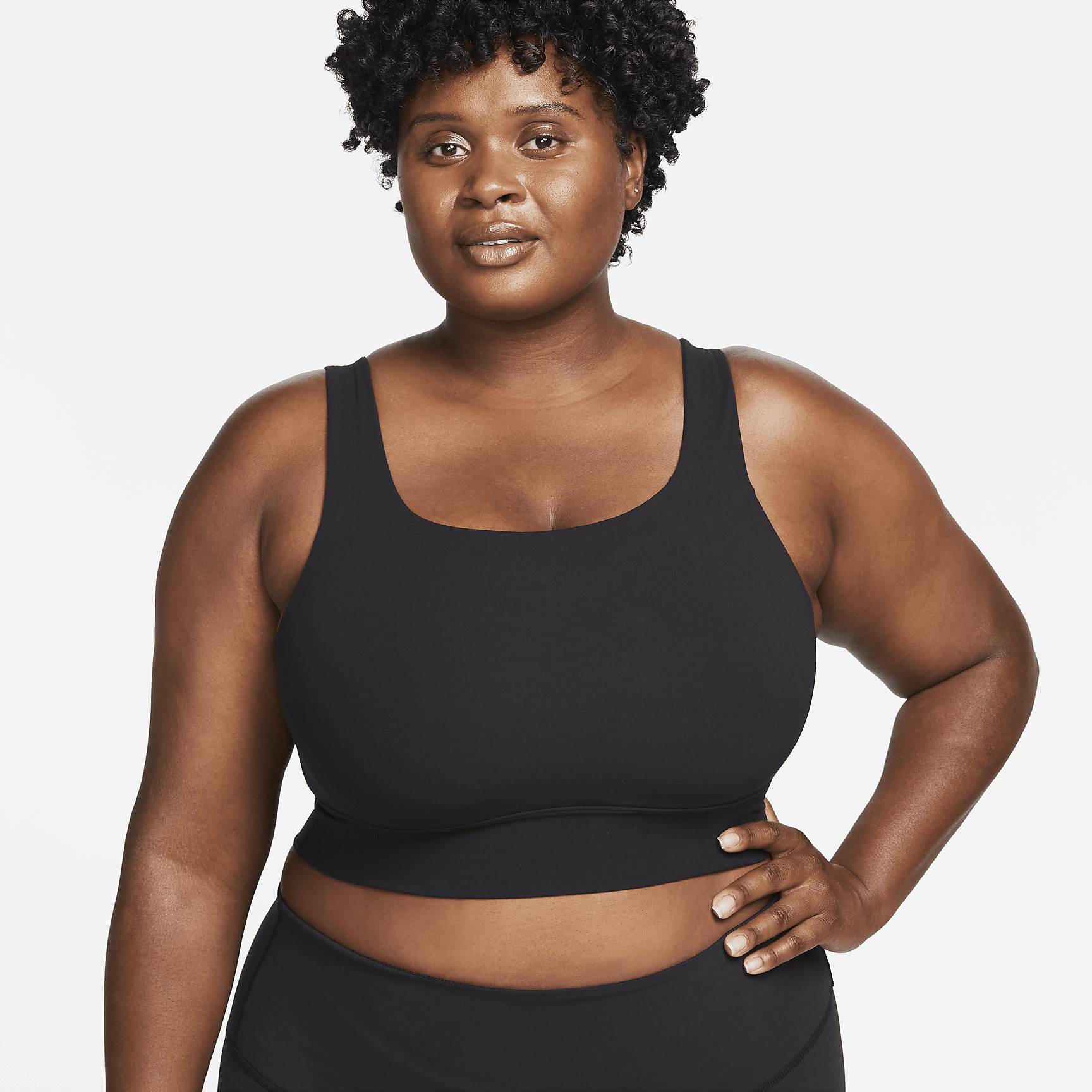 Dri-FIT Alate Ellipse - Women's Medium-Support Padded Longline Sports Bra (Plus Size)