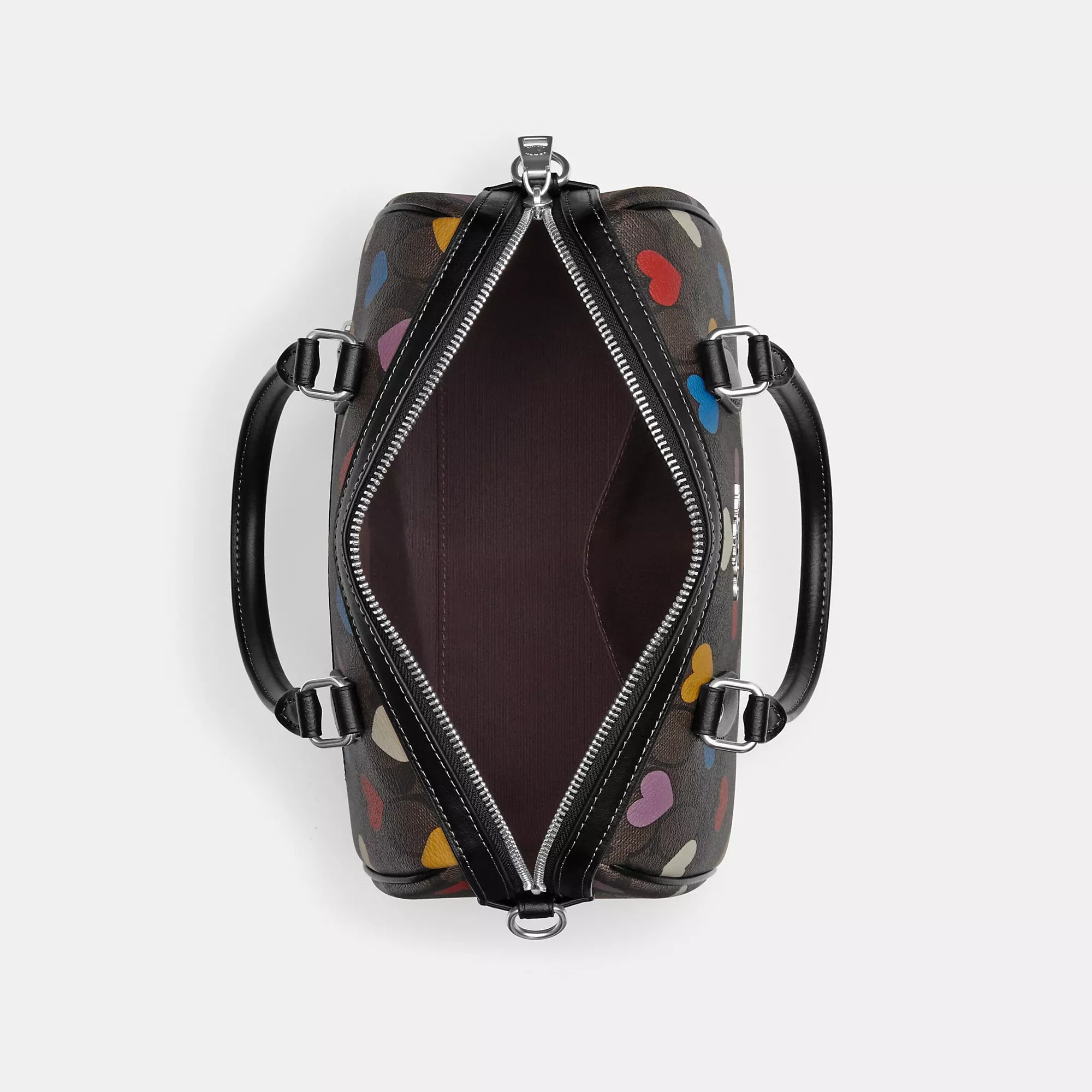 Coathtch  Rowan Satchel In Signature Canvas With Heart Print