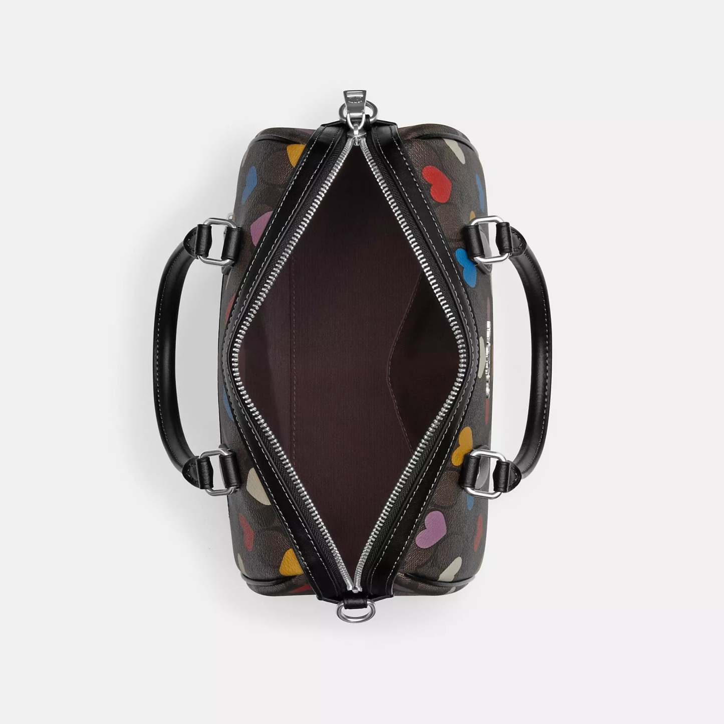 Coathtch  Rowan Satchel In Signature Canvas With Heart Print