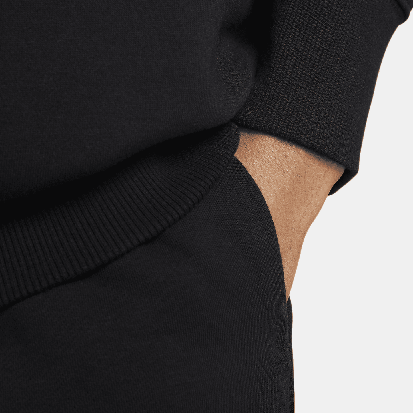 Sportswear Fleece - Women's Over-Oversized Mock-Neck 3/4-Sleeve Sweatshirt