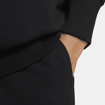 Sportswear Fleece - Women's Over-Oversized Mock-Neck 3/4-Sleeve Sweatshirt