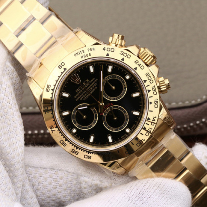 Daytona Gold Black Dial 40mm