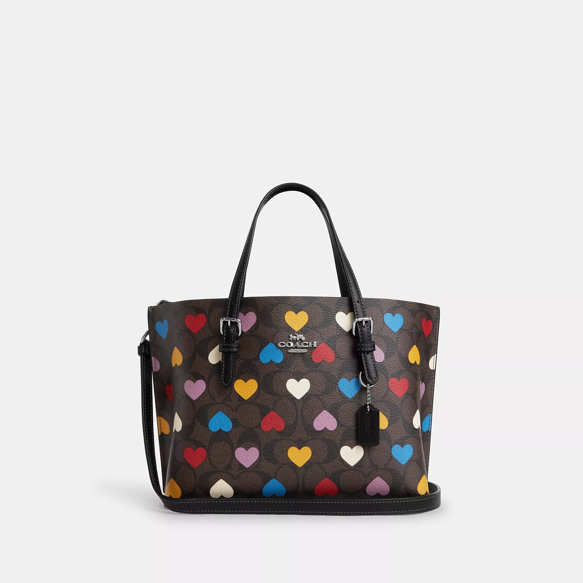 Coathtch  Mollie Tote 25 In Signature Canvas With Heart Print