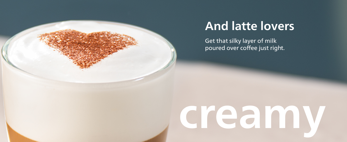 Coffee machine milk latte