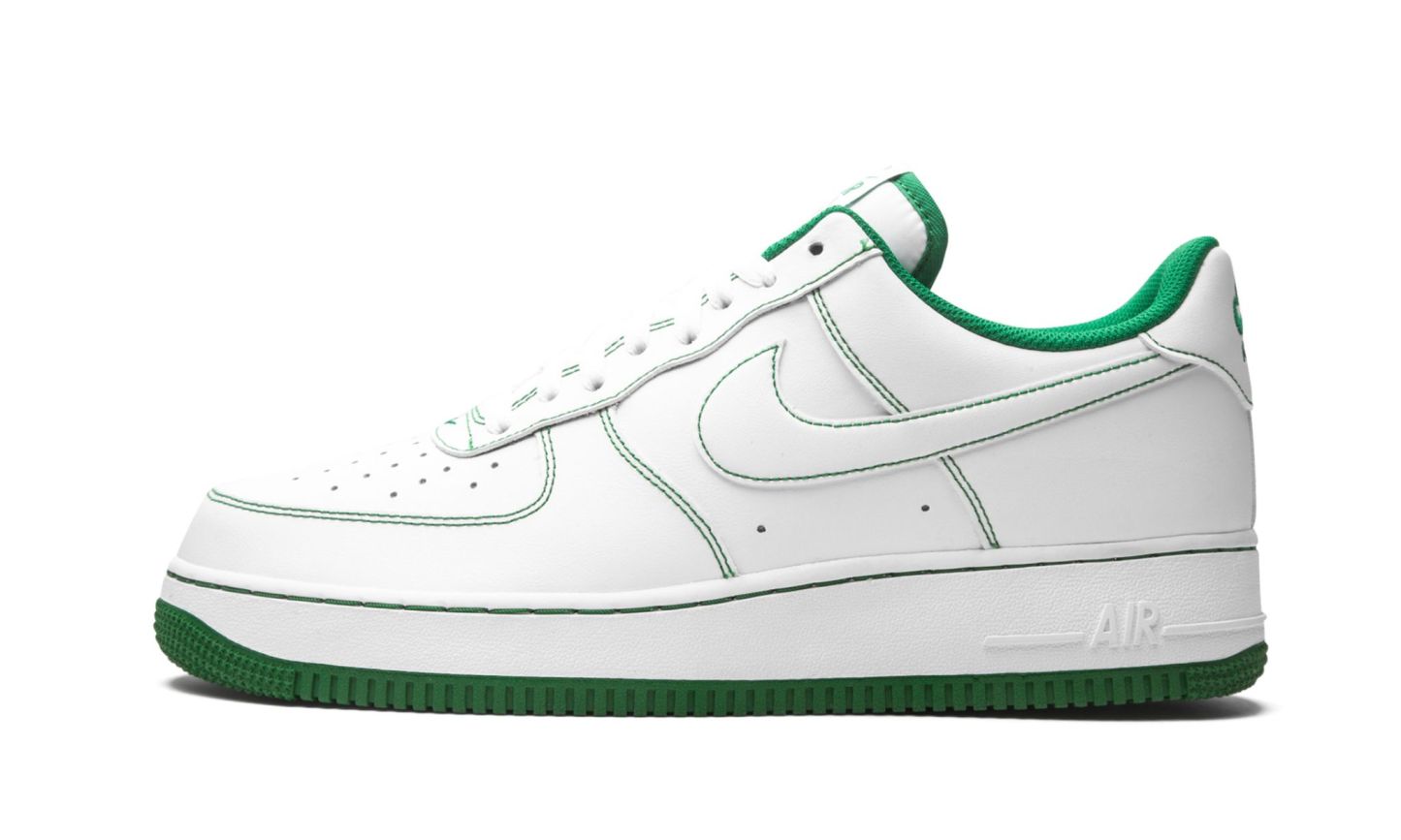 1 Low 7 ��Contrast Stitch White / Pine Green