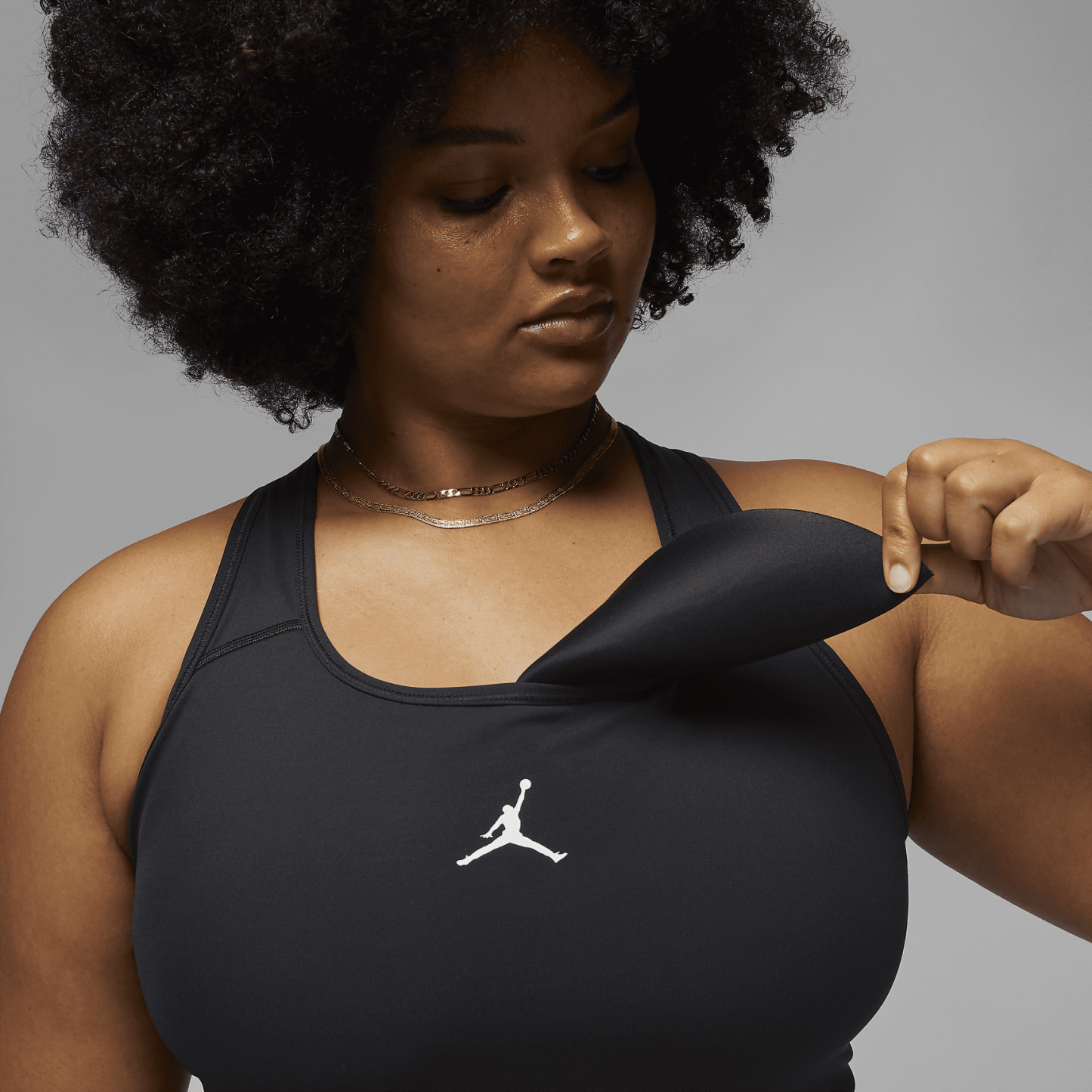 Jumpman - Women's Medium-Support 1-Piece Pad Sports Bra (Plus Size)