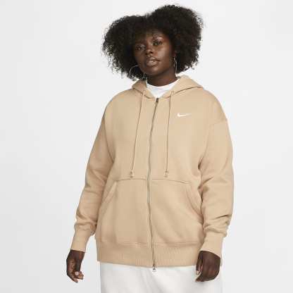 Sportswear Fleece - Women's Oversized Full-Zip Hoodie (Plus Size)