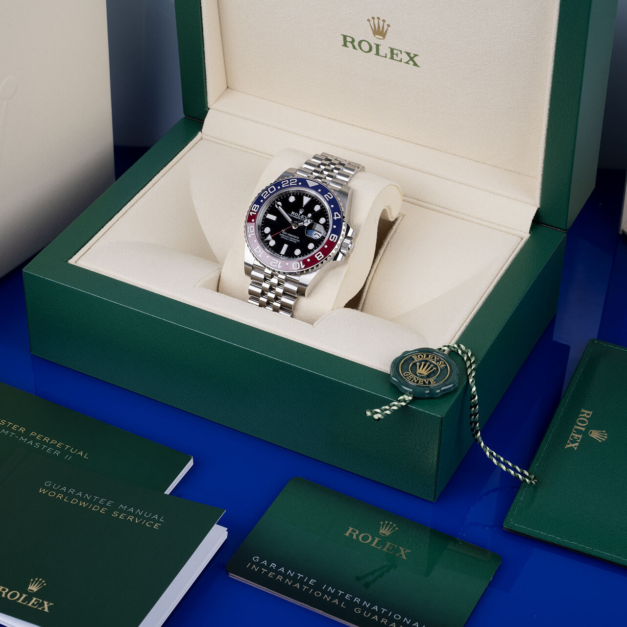 GMT-Master II 126710BLRO 'Pepsi' Stainless Steel Black Dial Jubilee