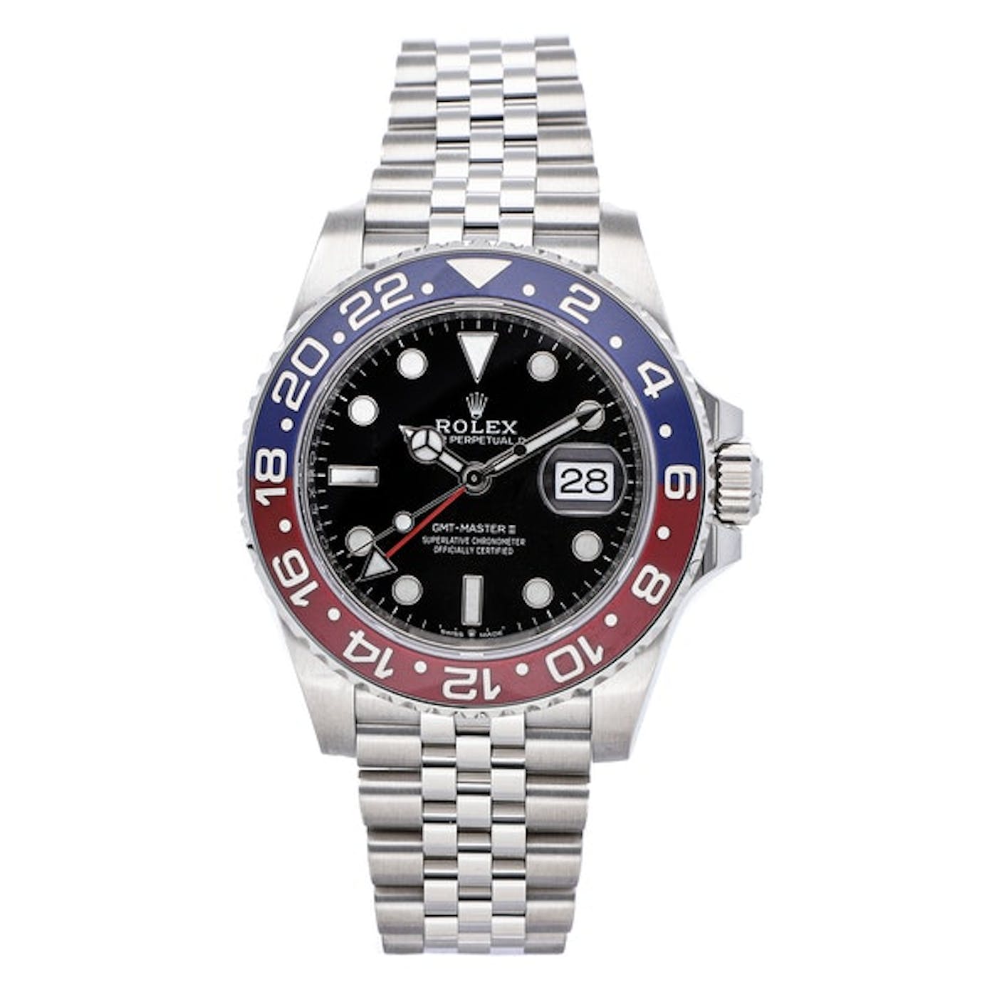 GMT-Master II 126710BLRO 'Pepsi' Stainless Steel Black Dial Jubilee