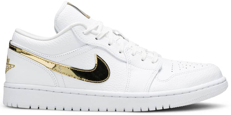 Wmns Retro Low 'White Metallic Gold' CZ4776-100