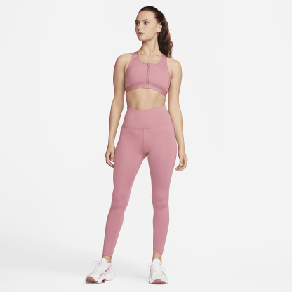 Women Medium-Support Padded Zip-Front Sports Bra