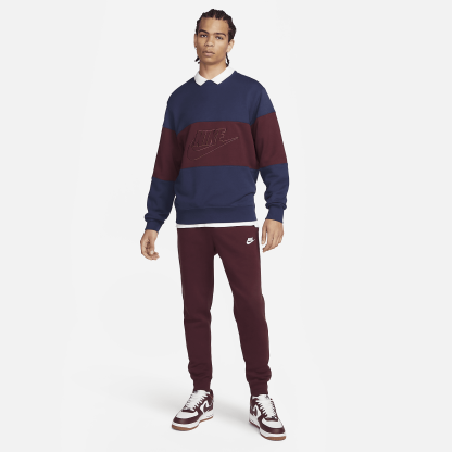 Club - Men's French Terry Color-Blocked Crew