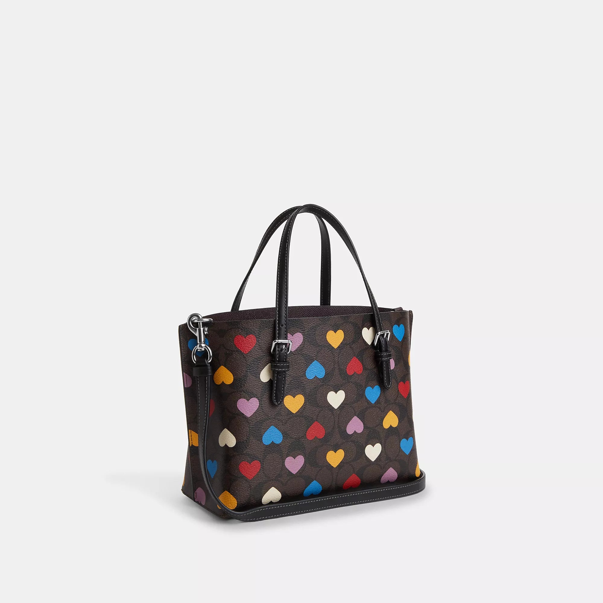 Coathtch  Mollie Tote 25 In Signature Canvas With Heart Print