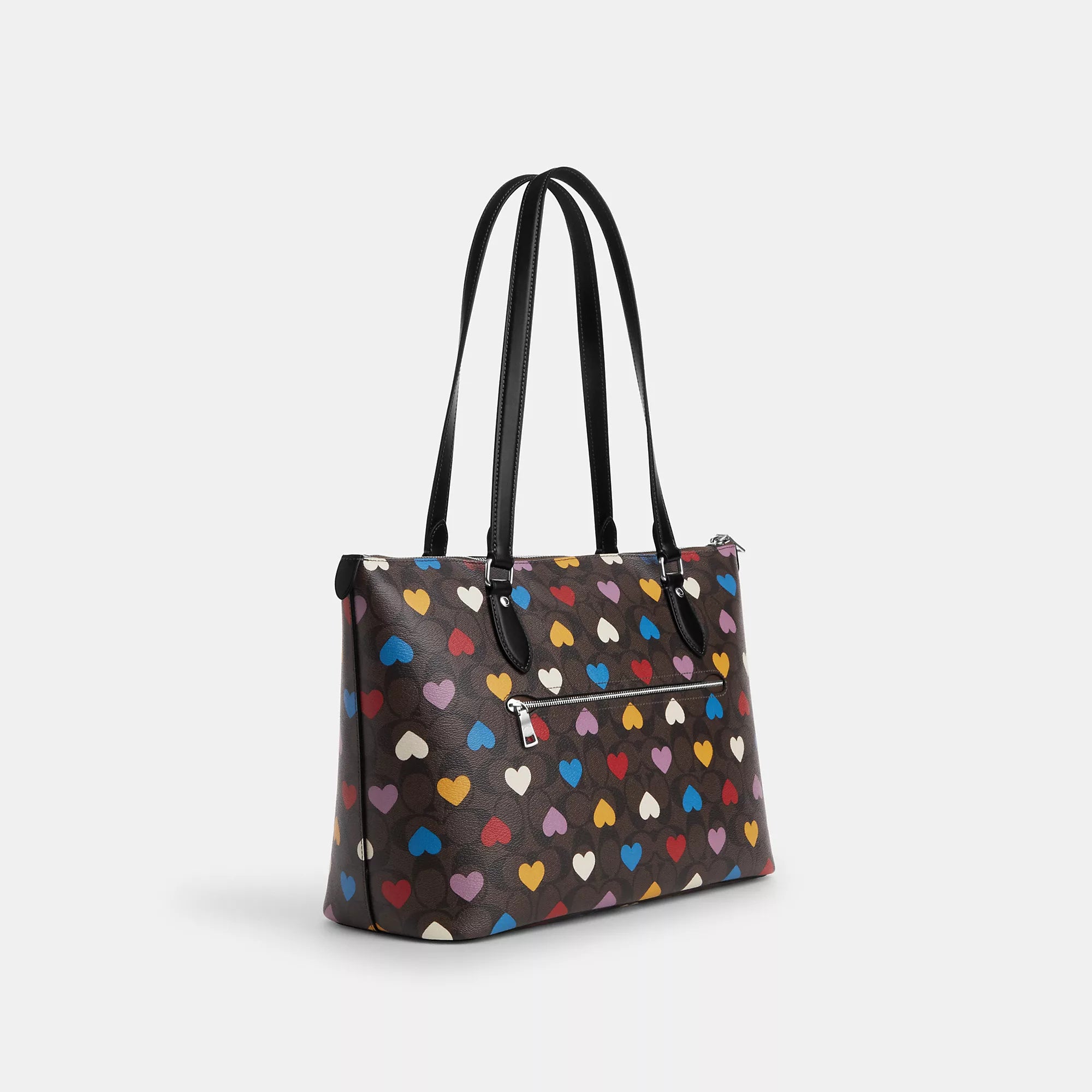 Coathtch  Gallery Tote In Signature Canvas With Heart Print