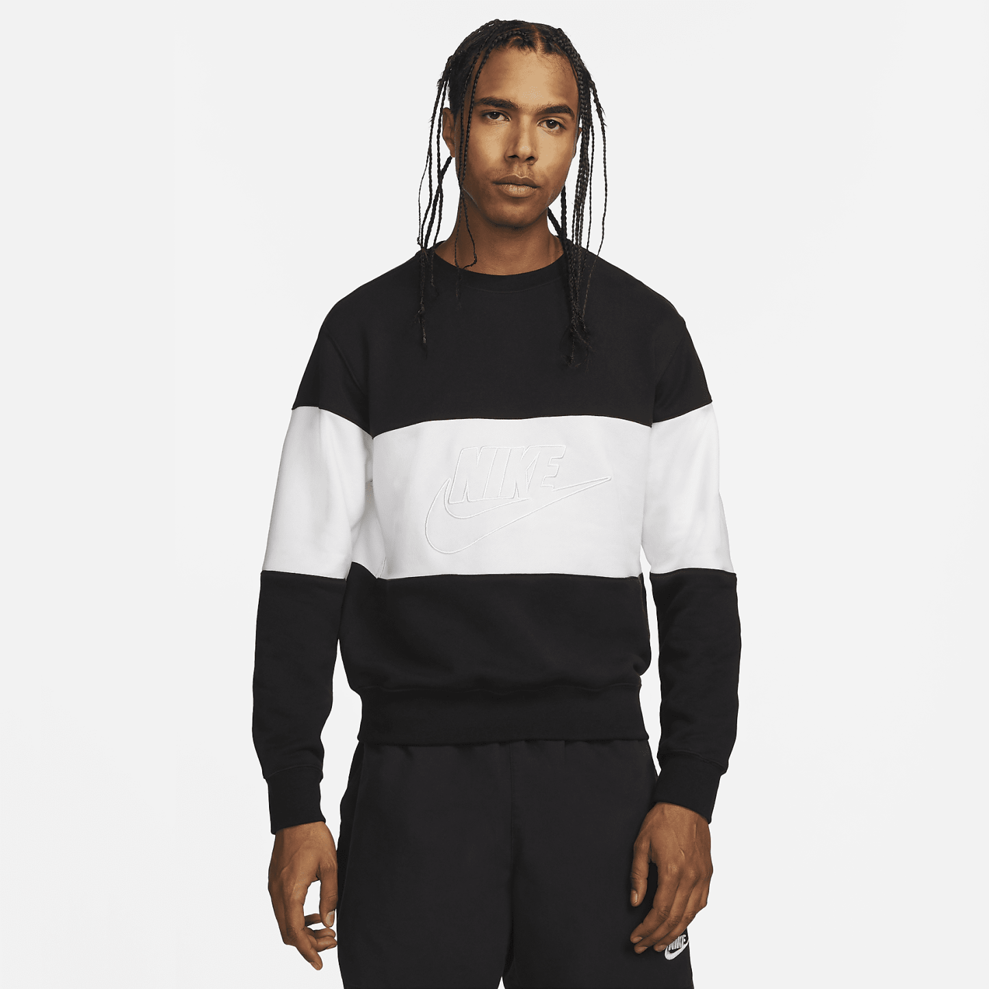 Club - Men's French Terry Color-Blocked Crew