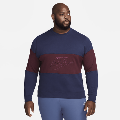 Club - Men's French Terry Color-Blocked Crew