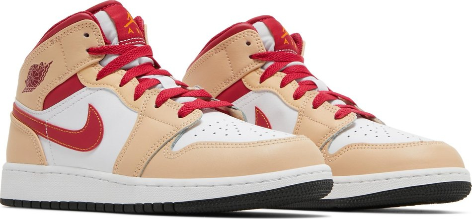 Kids Mid GS 'Light Curry Cardinal Red' 554725-201