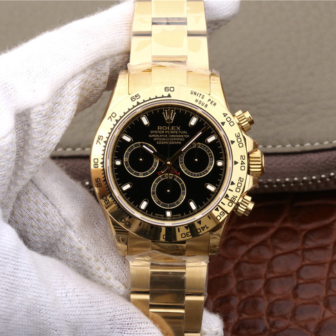 Daytona Gold Black Dial 40mm