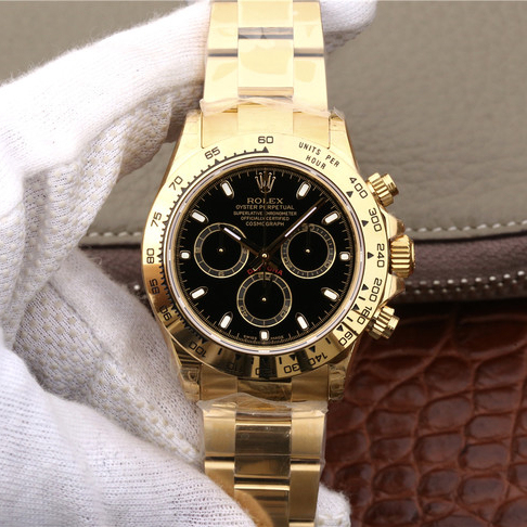 Daytona Gold Black Dial 40mm