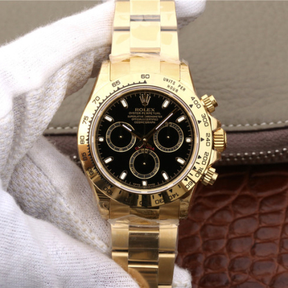 Daytona Gold Black Dial 40mm