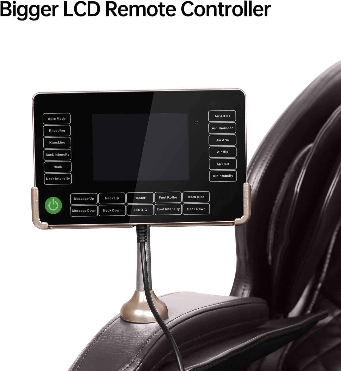 Real Relax 2022 Massage Chair of Dual-core S Track Recliner with Smart Voice Controller Zero Gravity (Brown)