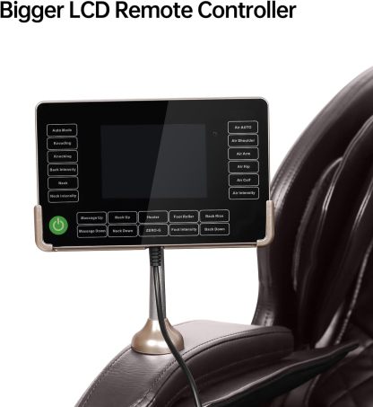 Real Relax 2022 Massage Chair of Dual-core S Track Recliner with Smart Voice Controller Zero Gravity (Brown)