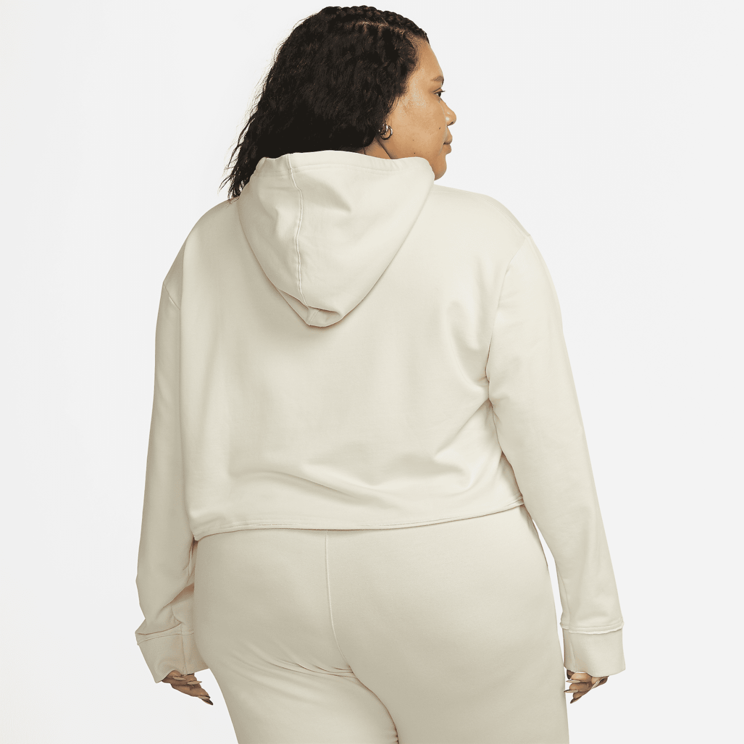 Women's Cropped Fleece Hoodie (Plus Size)
