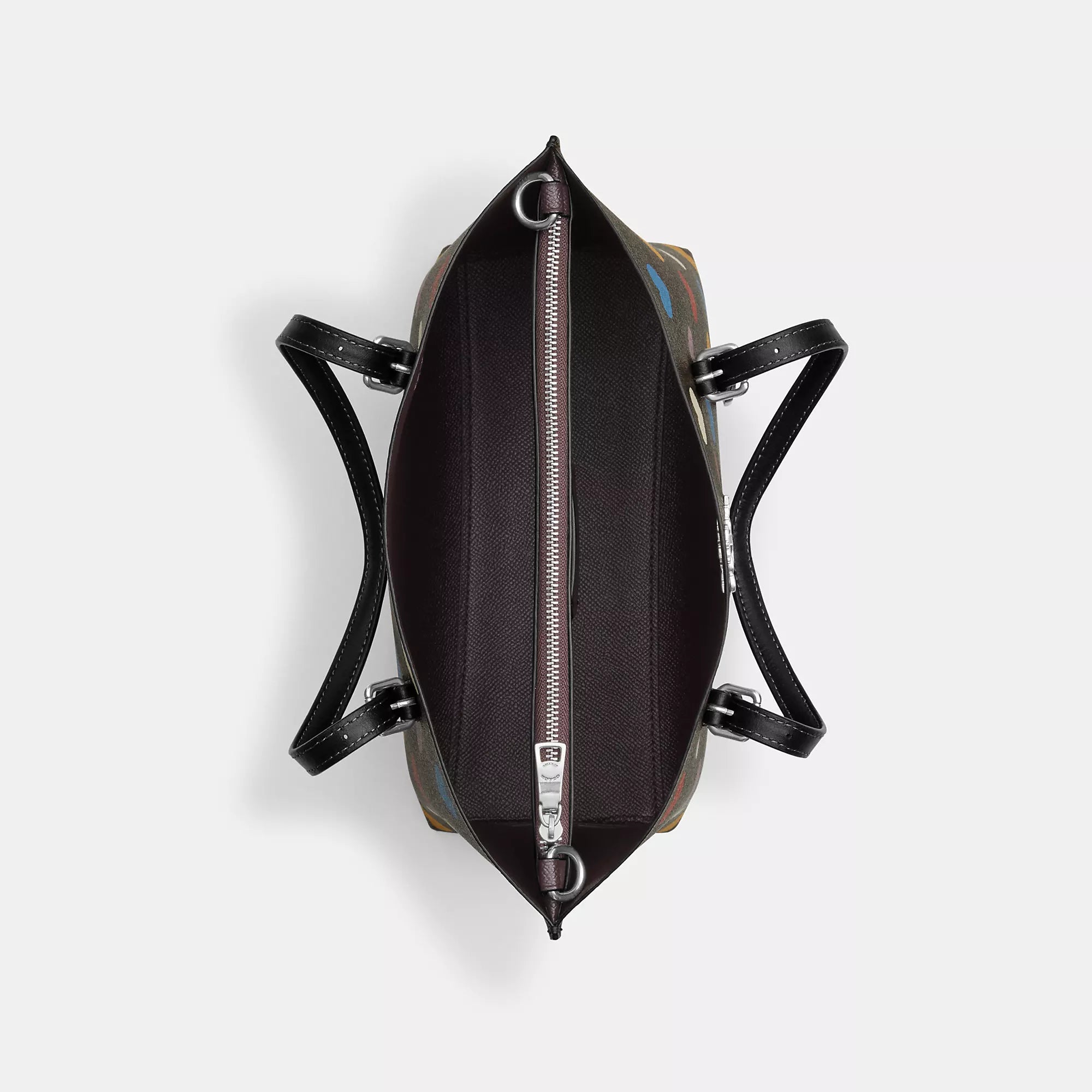 Coathtch  Mollie Tote 25 In Signature Canvas With Heart Print