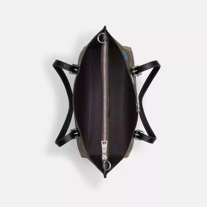 Coathtch  Mollie Tote 25 In Signature Canvas With Heart Print