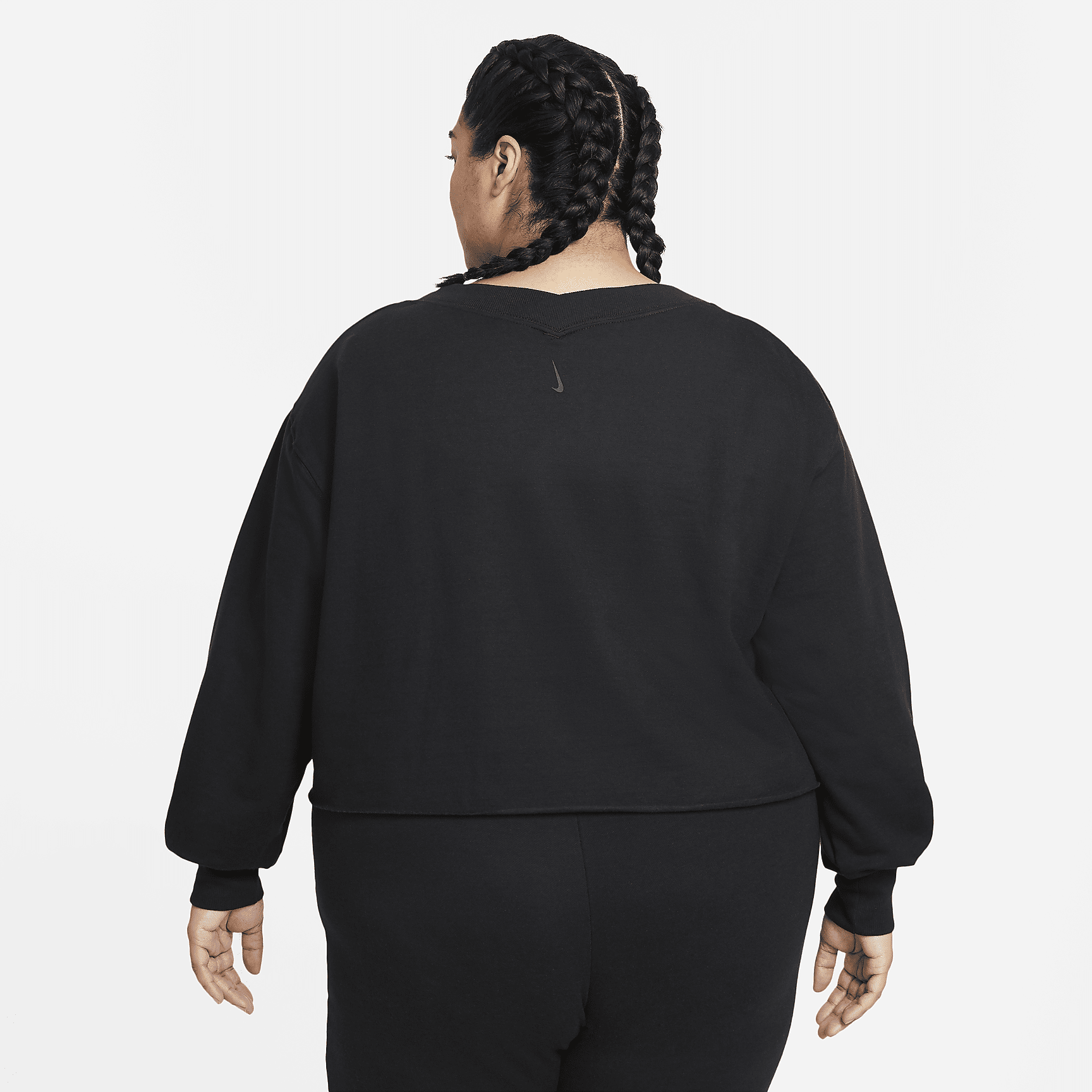 Women's Fleece V-Neck Top (Plus Size)